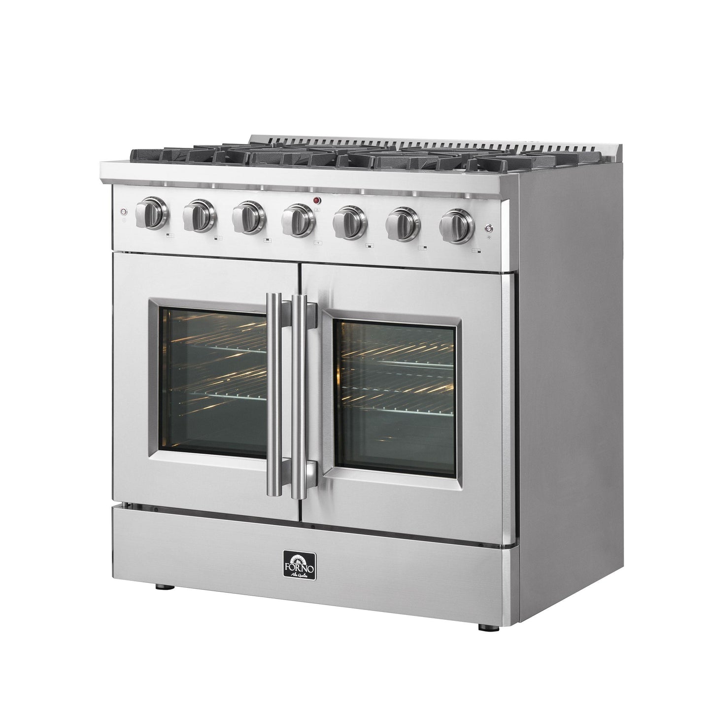 Forno FFSGS644436 Forno Galiano 36" Freestanding French Door Gas Range