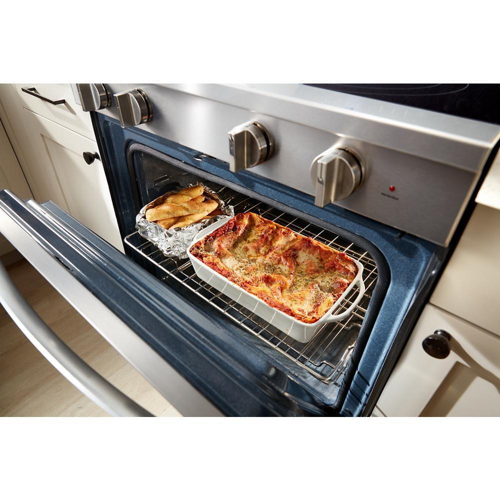 Whirlpool WFES7530RV 30-Inch Smart Electric Smart Range With Air Cooking Technology, No Preheat Air Fry, High Speed Preheat Oven, Wipeclean&#8482; Coating, And Steam/Self Clean