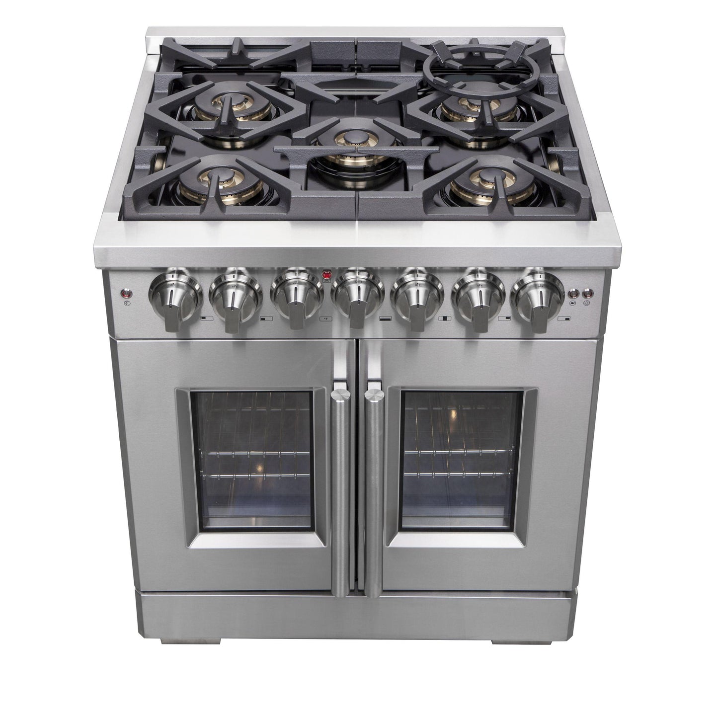 Forno FFSGS638730 Forno Capriasca 30" Freestanding French Door Dual Fuel Range