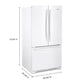 Whirlpool WRFC2036RW Whirlpool® Counter-Depth French Door Bottom Mount Refrigerator