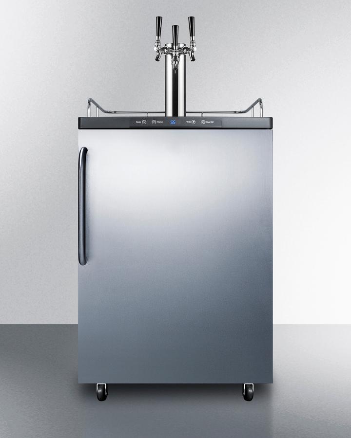 Summit SBC635MSSTBTRIPLE 24" Wide Kegerator