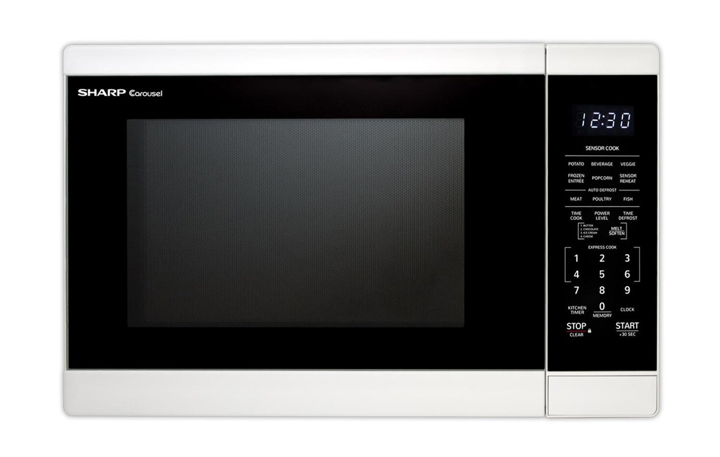 Sharp SMC1461HW 1.4 Cu. Ft. White Countertop Microwave Oven