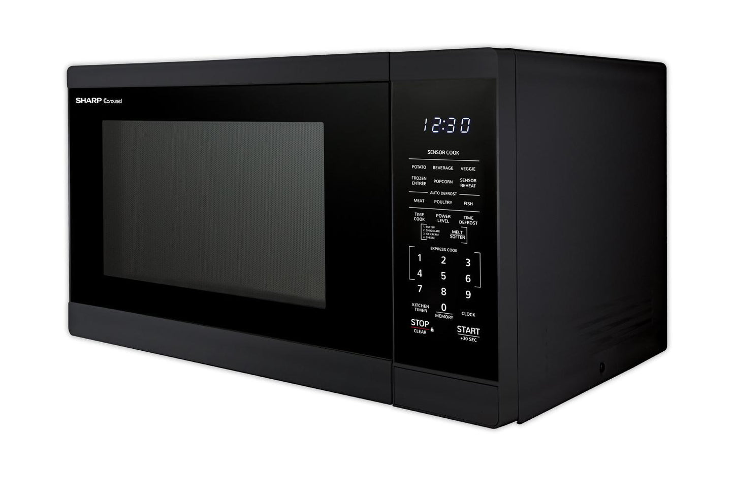 Sharp SMC1461HB 1.4 Cu. Ft. Black Countertop Microwave Oven