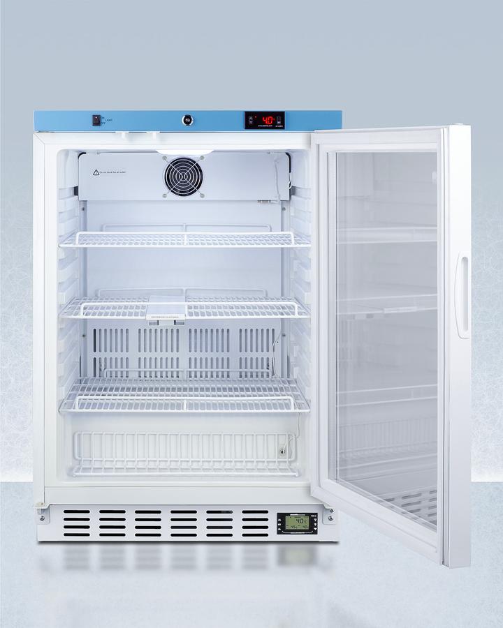 Summit ACR52GNSF456 24" Wide Built-In Healthcare Refrigerator, Certified To Nsf/Ansi 456 Vaccine Storage Standard