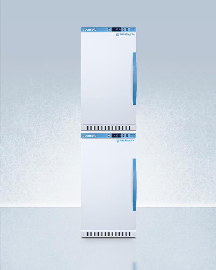 Summit ARS32PVBIADAAFZ2PVBIADASTACKLHD 20" Wide Performance Series All-Refrigerator/All-Freezer Combination