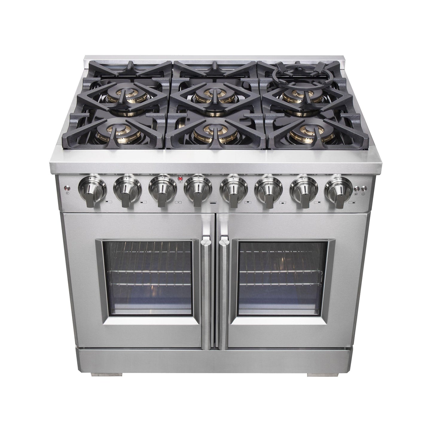 Forno FFSGS638736 Forno Capriasca 36" Freestanding French Door Dual Fuel Range