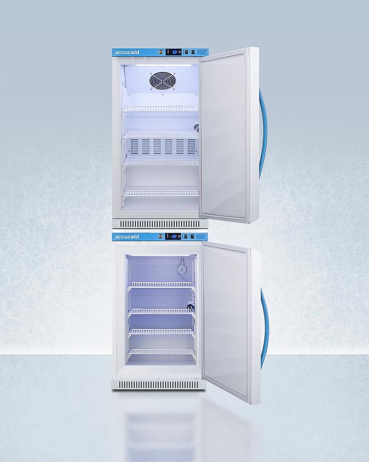 Summit ARS32PVBIADAAFZ2PVBIADASTACK 20" Wide Performance Series All-Refrigerator/All-Freezer Combination