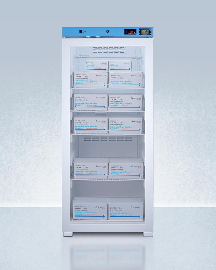 Summit ACR1012GNSF456LHD 24" Wide Upright Healthcare Refrigerator, Certified To Nsf/Ansi 456 Vaccine Storage Standard