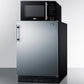 Summit MRF708BLSSA Microwave/Refrigerator Combination With Allocator