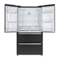 Forno FFRBI182036BLK Espresso Moena 36-Inch French Door Refrigerator In Black, 19.2 Cu.Ft