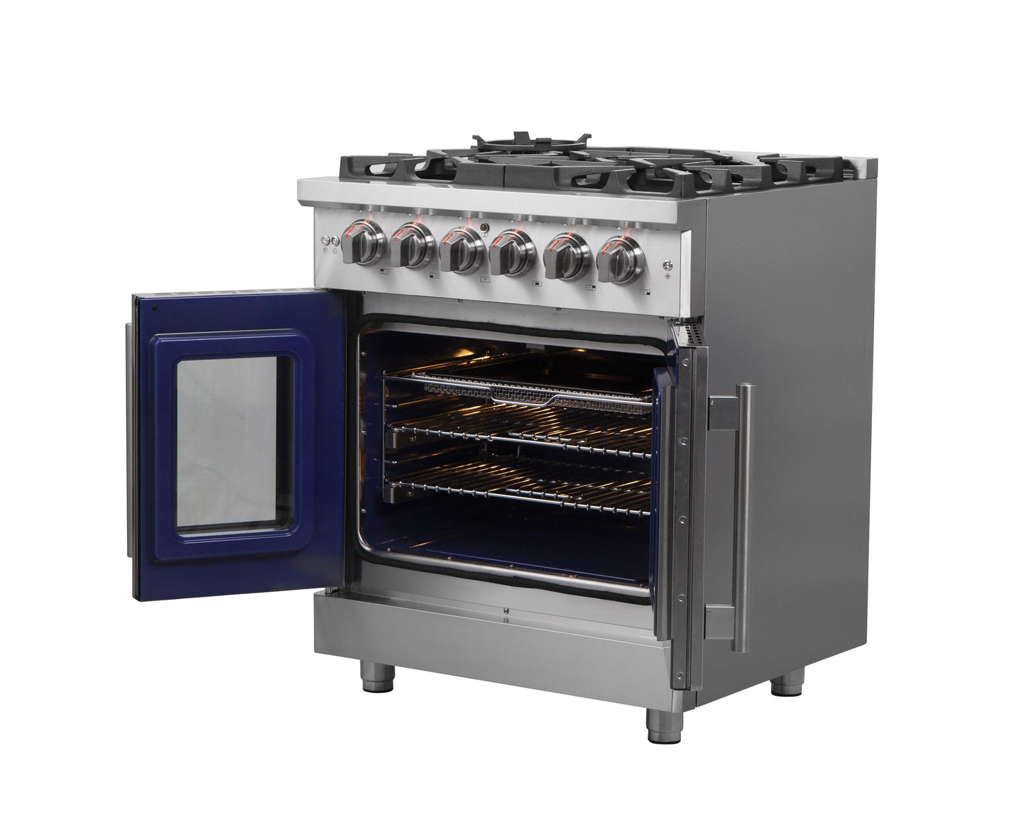 Forno FFSGS643930 Forno Massimo 30" Freestanding French Door Gas Convection Range