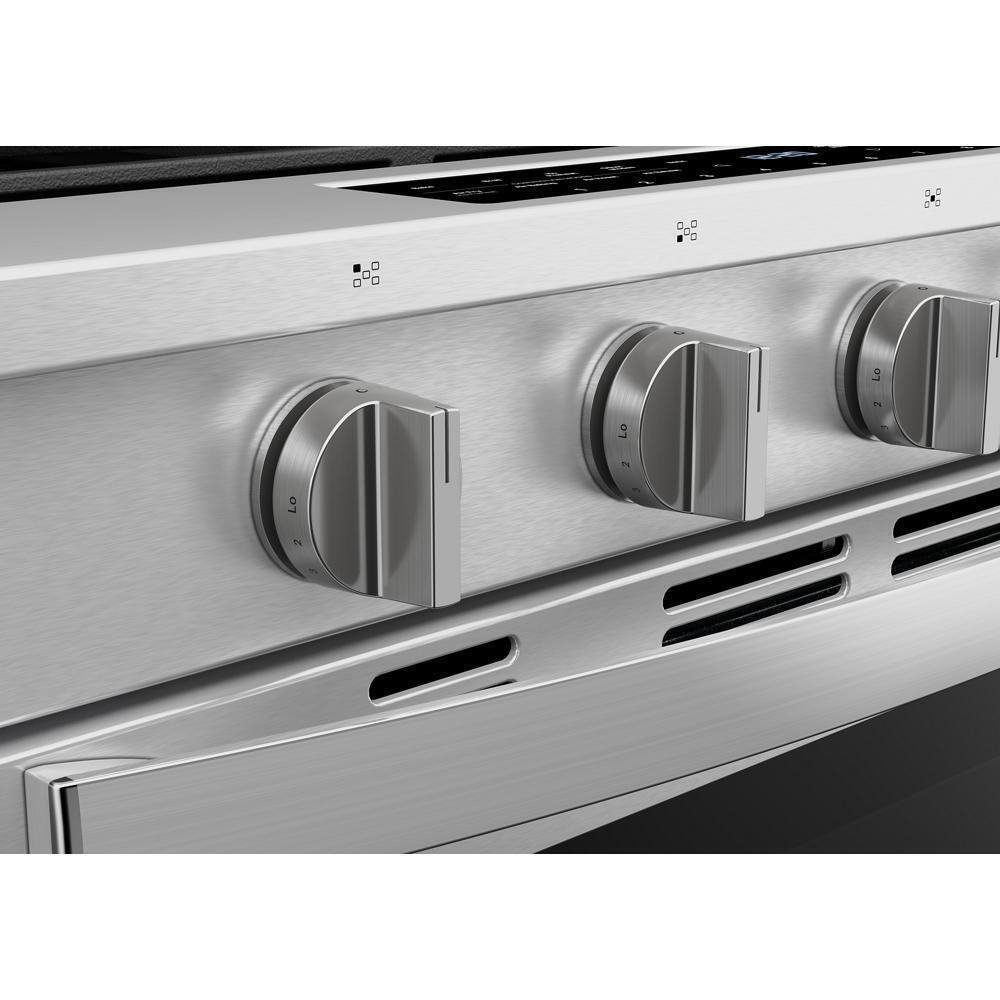 Whirlpool WSGS7530RZ 30-Inch Smart Slide In Gas Range With Air Cooking Technology, No Preheat Air Fry, Wipeclean&#8482; Coating, Steam/Self Clean And High Speed Preheat