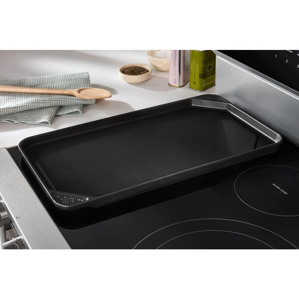 Whirlpool WFES7530RB 30-Inch Smart Electric Smart Range With Air Cooking Technology, No Preheat Air Fry, High Speed Preheat Oven, Wipeclean&#8482; Coating, And Steam/Self Clean