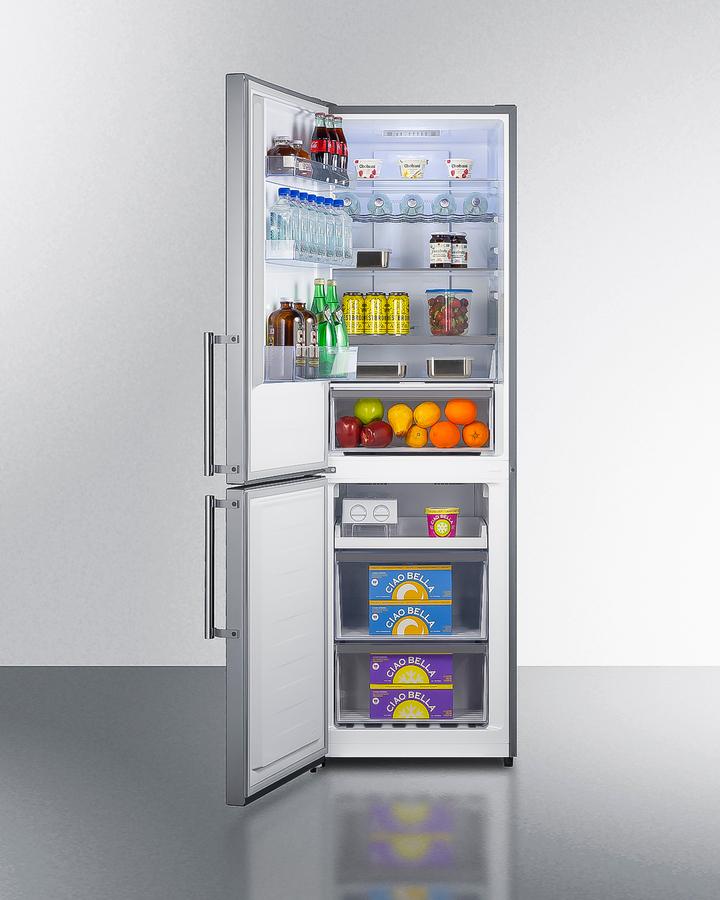 Summit FFBF235PLLHD 24" Wide Bottom Freezer Refrigerator