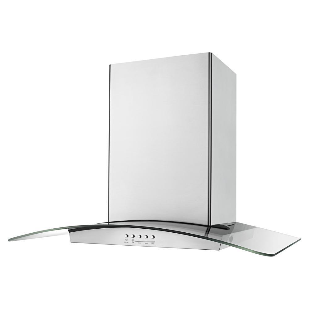 Jennair WVI75UC6DS 36" Modern Glass Island Mount Range Hood