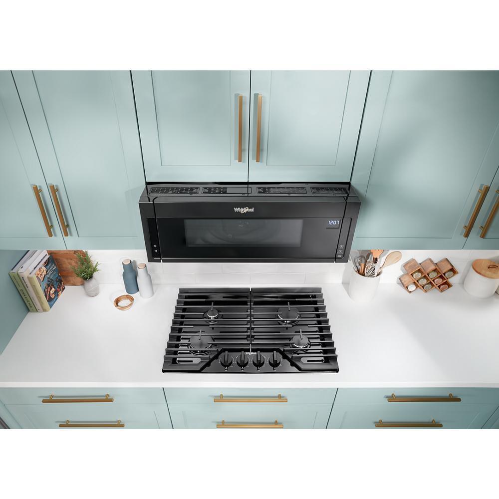 Whirlpool WCGK5030PB 30-Inch Gas Cooktop With Ez-2-Lift&#8482; Hinged Cast-Iron Grates