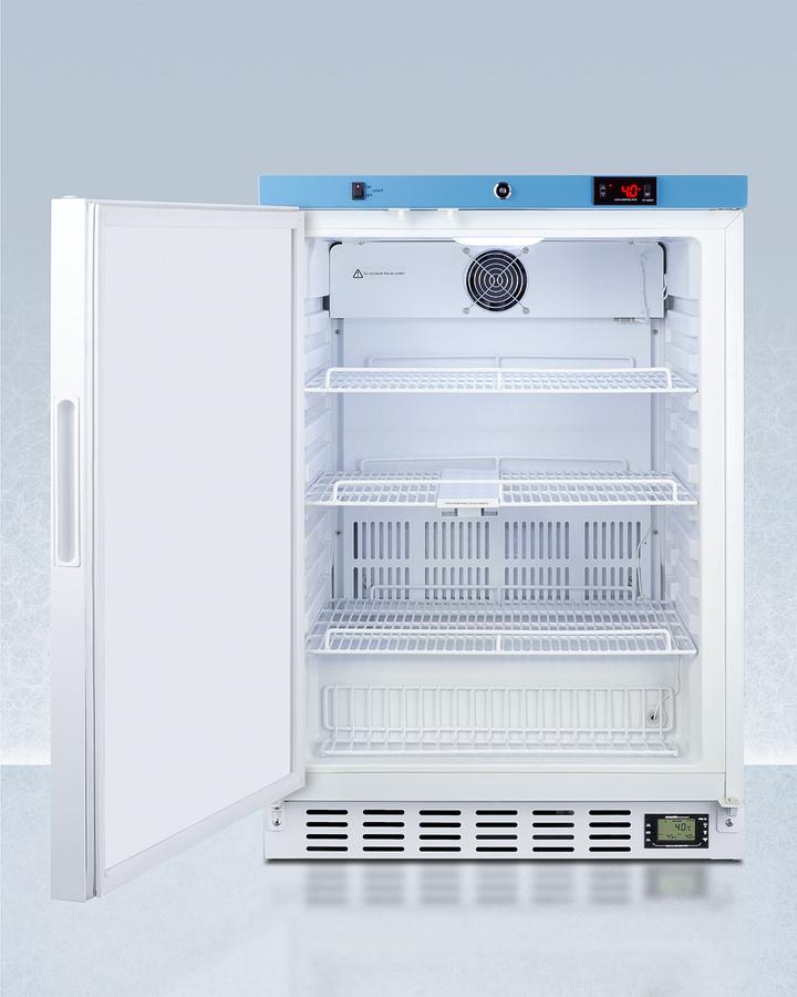 Summit ACR51WNSF456LHD 24" Wide Built-In Healthcare Refrigerator, Certified To Nsf/Ansi 456 Vaccine Storage Standard