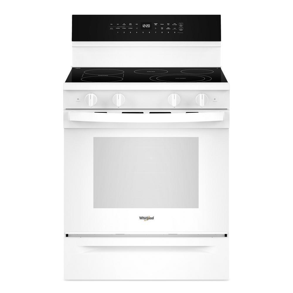 Whirlpool WFES7530RW 30-Inch Smart Electric Smart Range With Air Cooking Technology, No Preheat Air Fry, High Speed Preheat Oven, Wipeclean™ Coating, And Steam/Self Clean