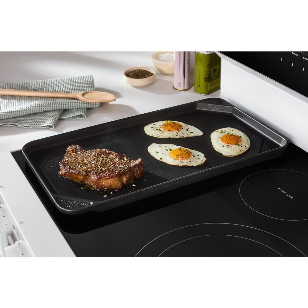 Whirlpool WFES7530RW 30-Inch Smart Electric Smart Range With Air Cooking Technology, No Preheat Air Fry, High Speed Preheat Oven, Wipeclean&#8482; Coating, And Steam/Self Clean