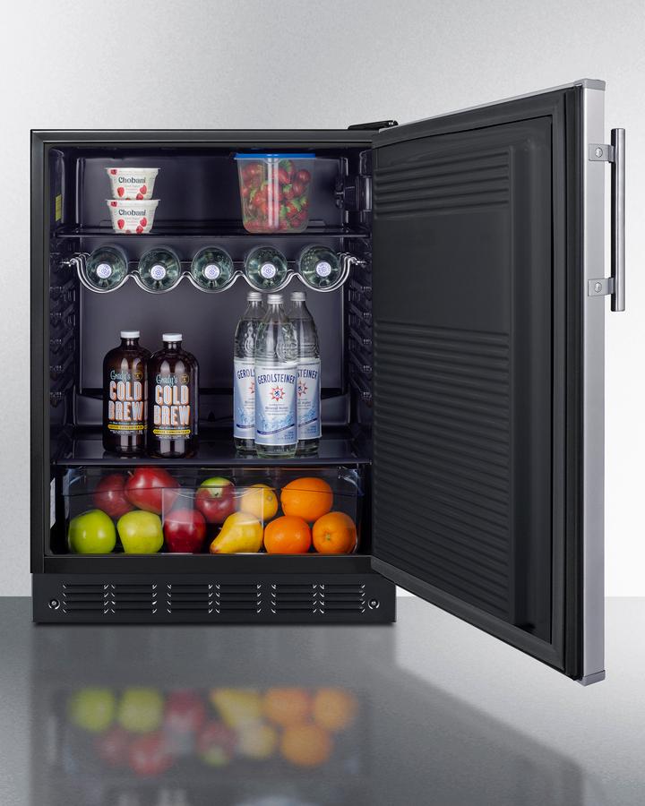 Summit FF708BL7SS 24" Wide All-Refrigerator