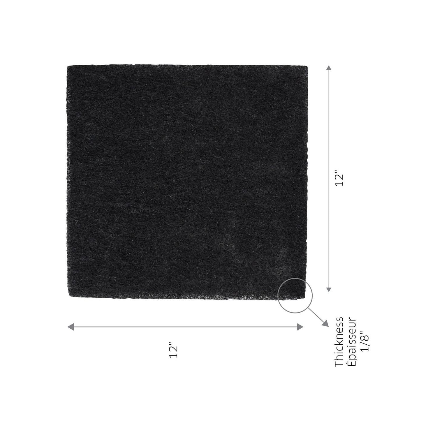 Broan HPFX1 Broan-Nutone® Genuine Replacement Charcoal Filter For Range Hoods, 10-7/8" X 10-1/2", Fits Select Models