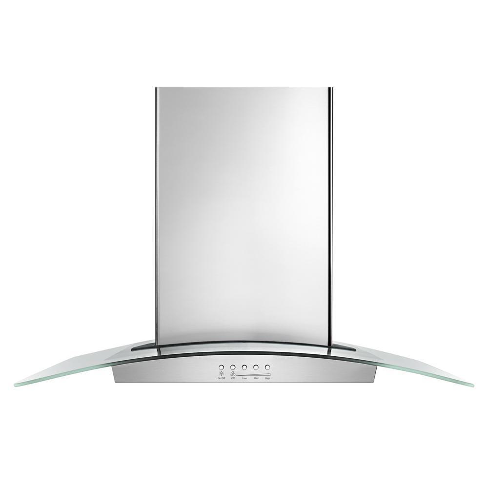 Jennair WVI75UC6DS 36" Modern Glass Island Mount Range Hood