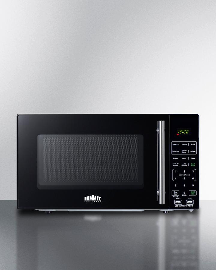 Summit SM903BSA1 Compact Microwave With Usb Ports And Allocator