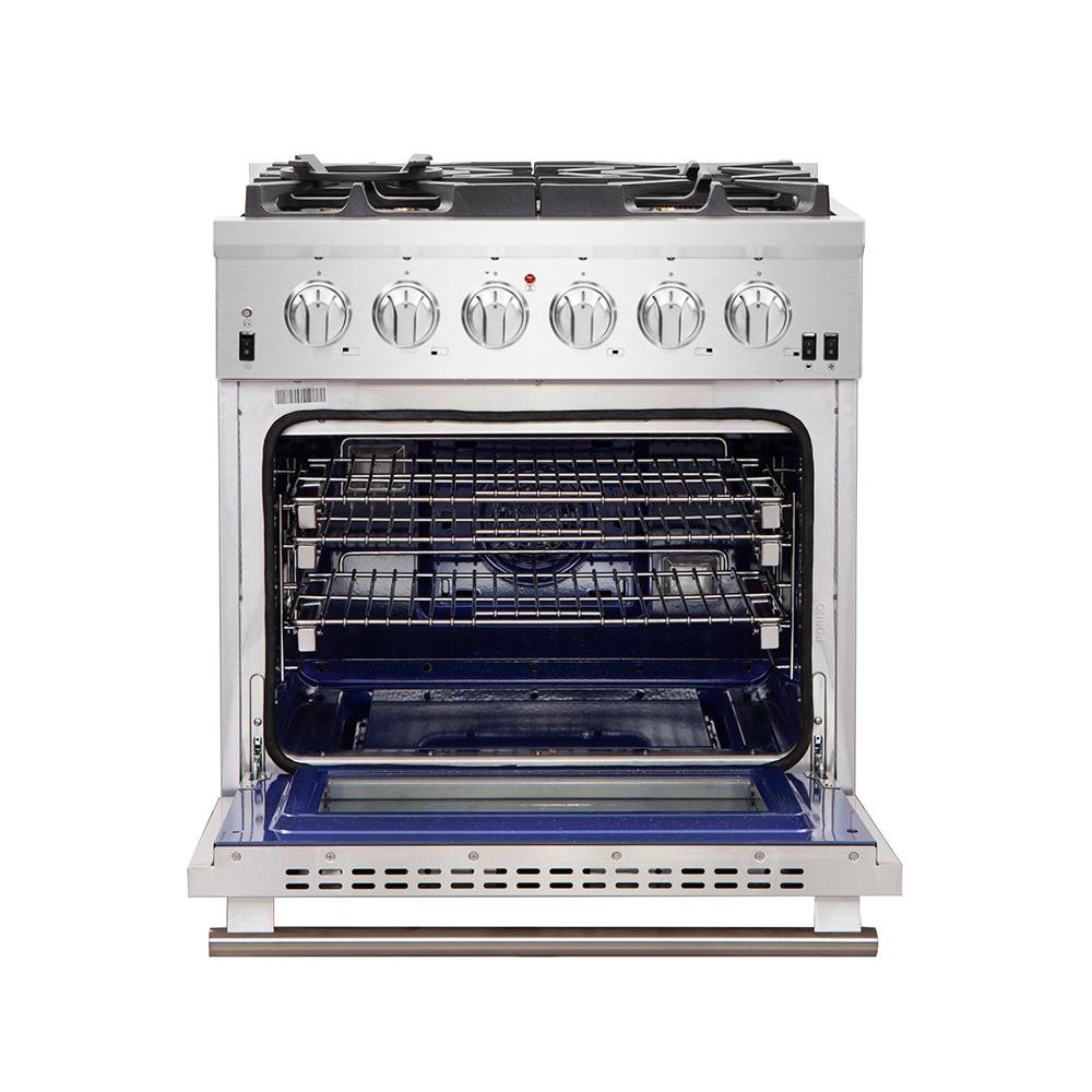 Forno FFSGS626030 Capriasca - Titanium Professional 30" Freestanding Gas Range