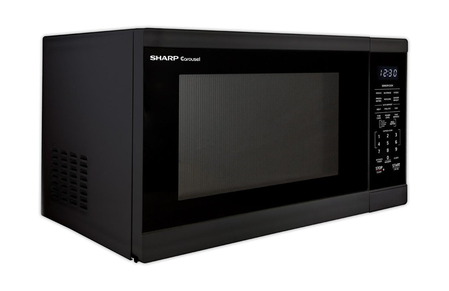 Sharp SMC1461HB 1.4 Cu. Ft. Black Countertop Microwave Oven