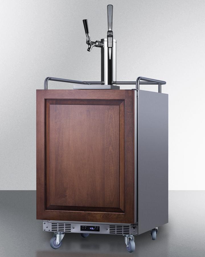 Summit SBC682PNRCMTWIN 24" Wide Built-In Cold Brew/Nitro Coffee Kegerator (Panel Not Included)