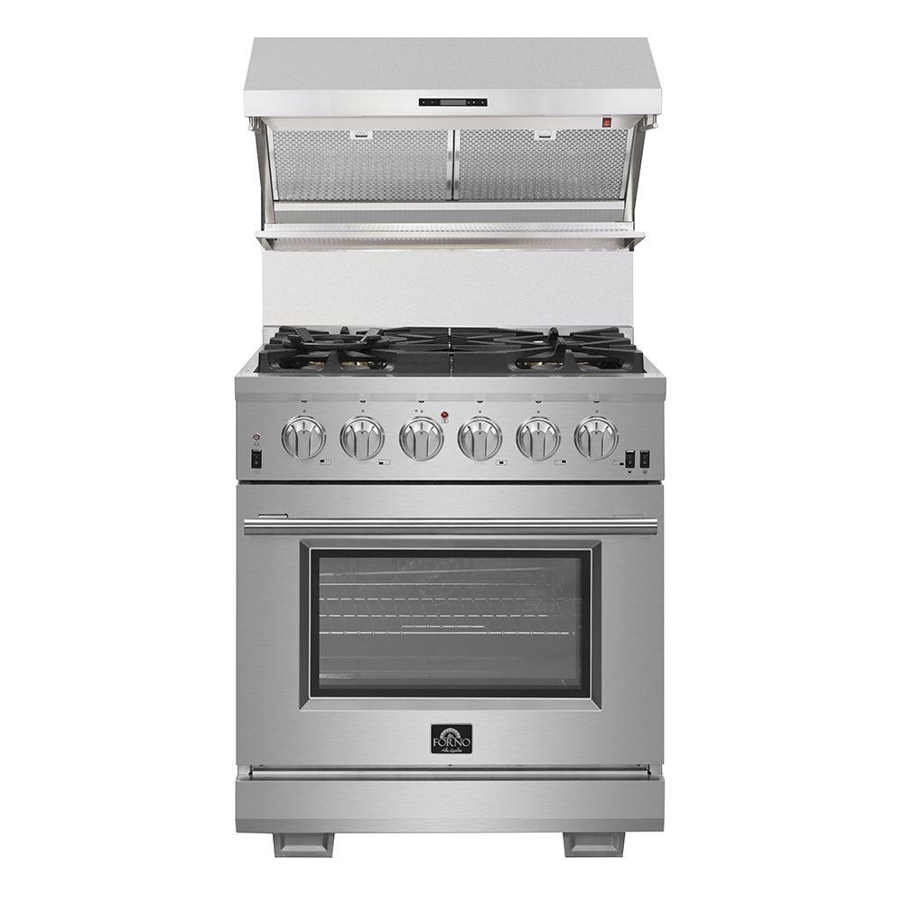 Forno FFSGS626030 Capriasca - Titanium Professional 30" Freestanding Gas Range