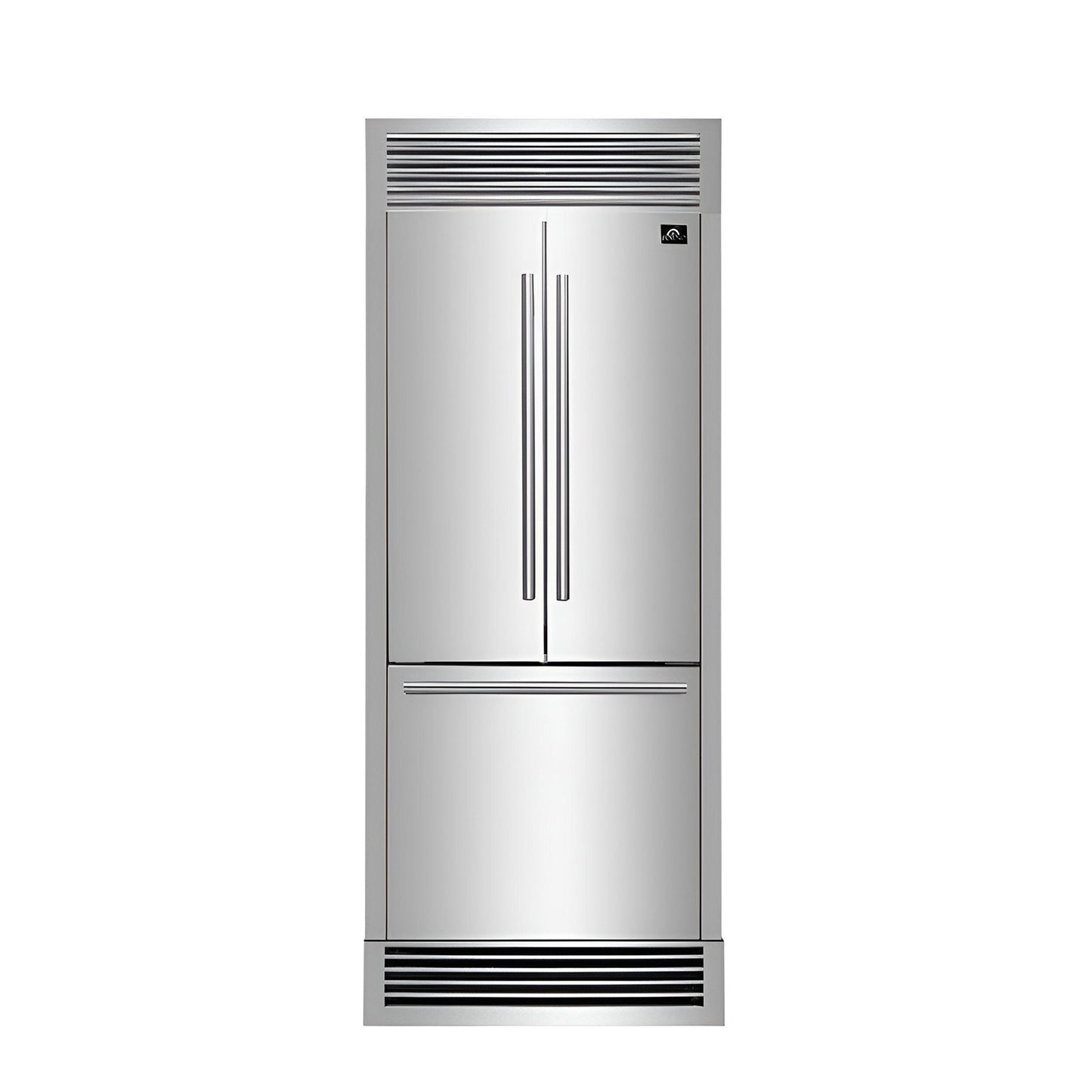Forno FFFFD197435SG No Frost Refridgerator With Grill 35" French Door 17.5Cf. Vcm Stainless Steel With Ice Maker