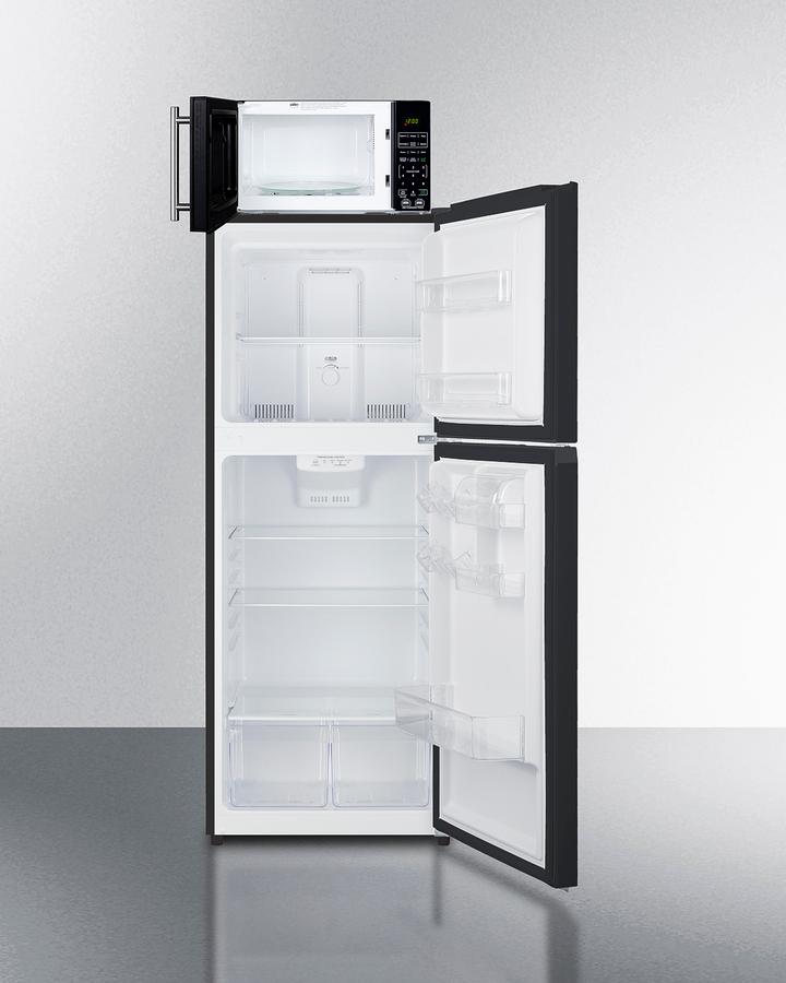 Summit MRF1087BA Microwave/Refrigerator-Freezer Combination With Allocator