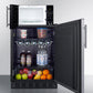 Summit MRF708BLSSA Microwave/Refrigerator Combination With Allocator