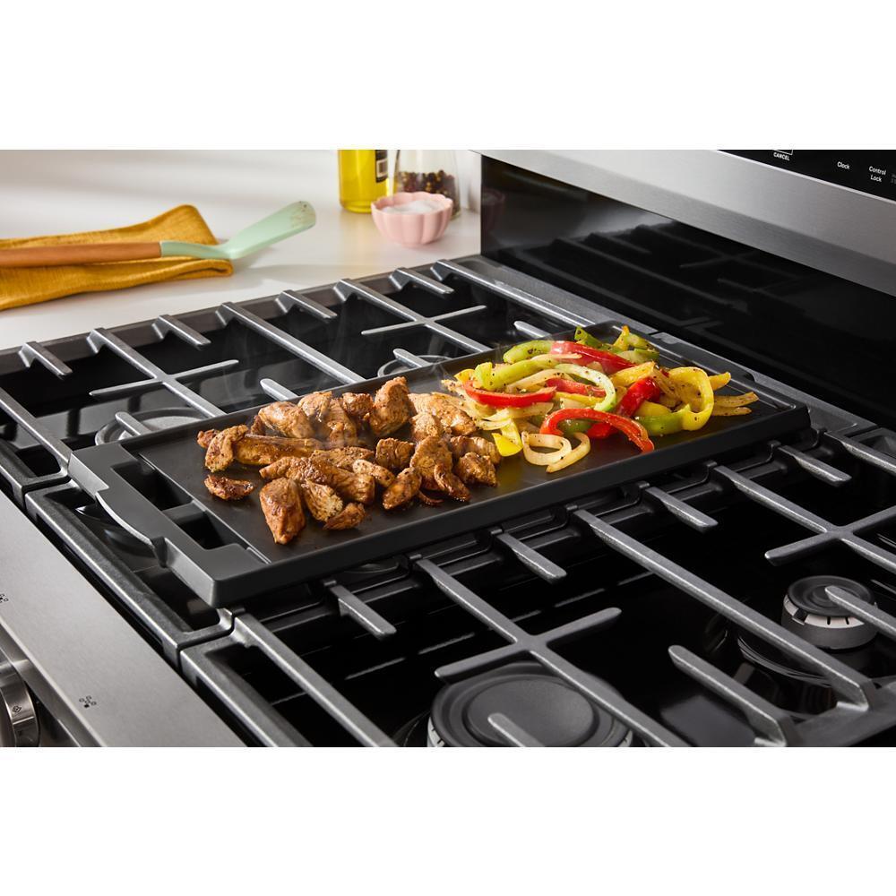 Whirlpool WFGS5030RS 30-Inch Gas Range With Air Cooking Technology, No Preheat Air Fry And Air Baking And Self Clean