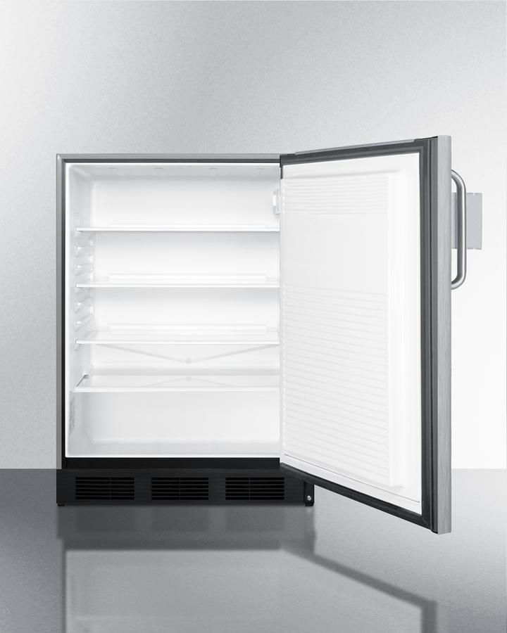 Summit SPR7BOSSTSR 24" Wide Outdoor All-Refrigerator, With Speed Rail