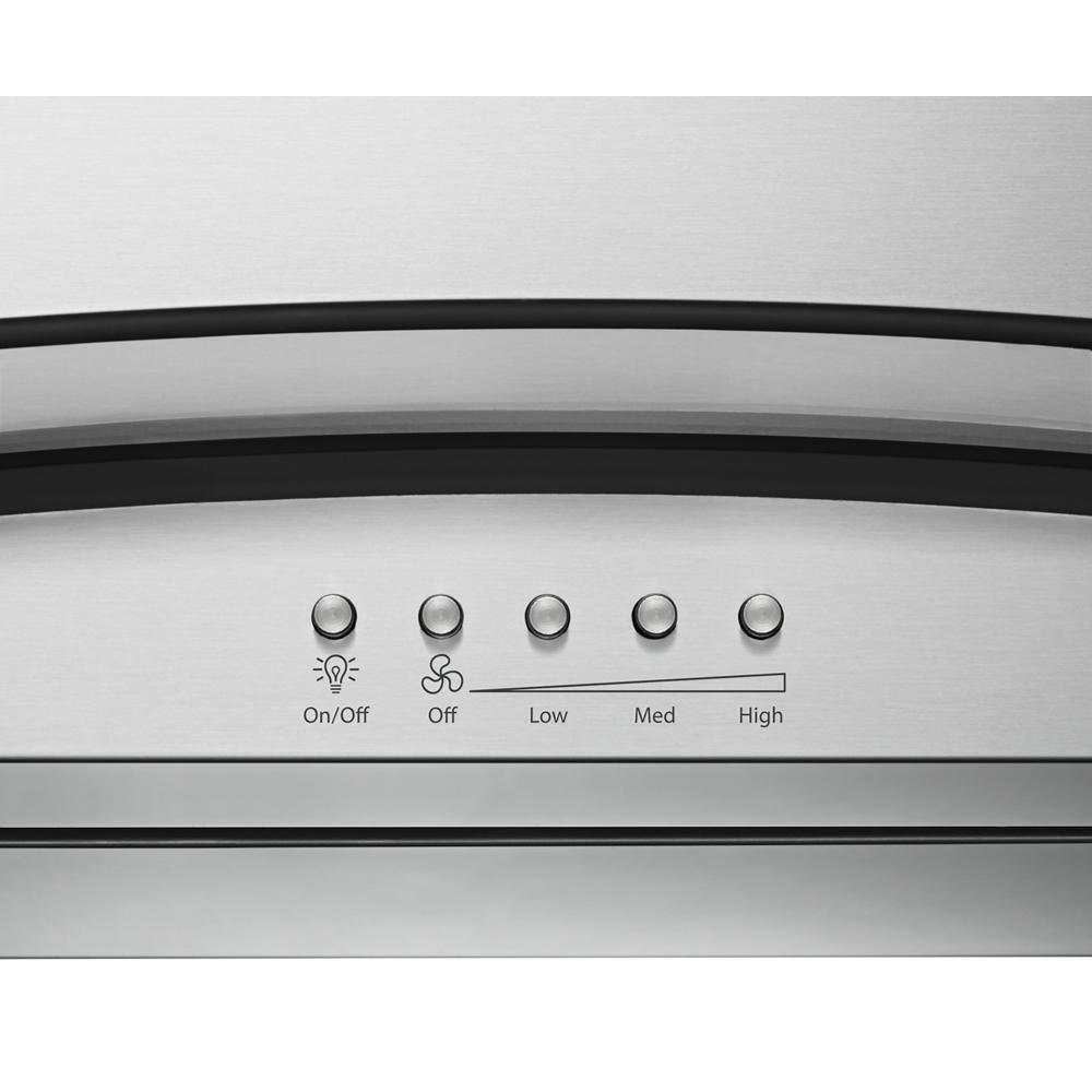 Jennair WVW75UC0DS 30" Modern Glass Wall Mount Range Hood