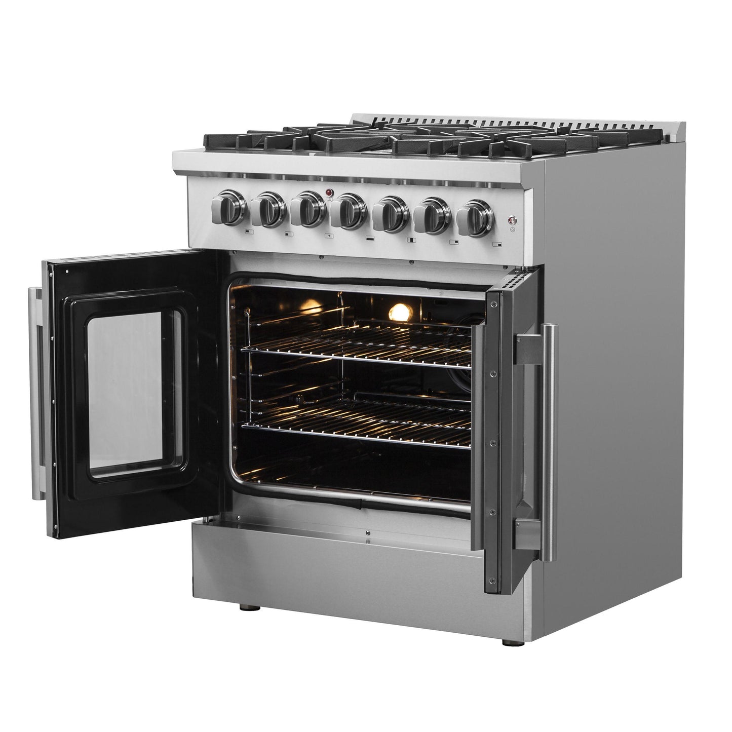 Forno FFSGS635630 Forno Galiano 30" Freestanding French Door Dual Fuel Range