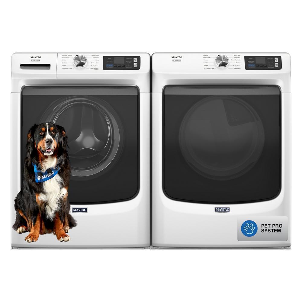 Maytag MED7020RW Smart Pet Pro Front Load Electric Dryer - 7.4 Cu. Ft.