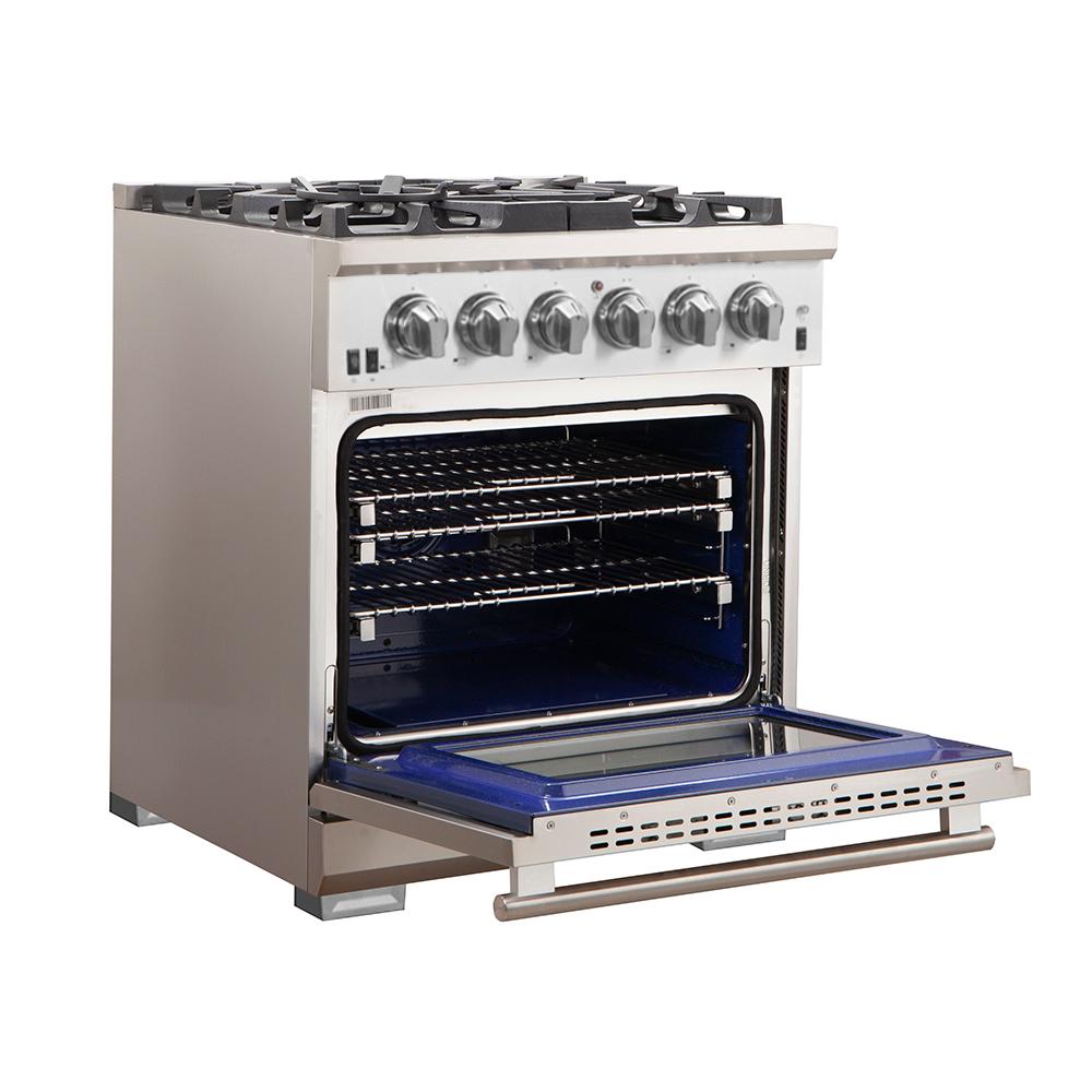 Forno FFSGS626030 Capriasca - Titanium Professional 30" Freestanding Gas Range