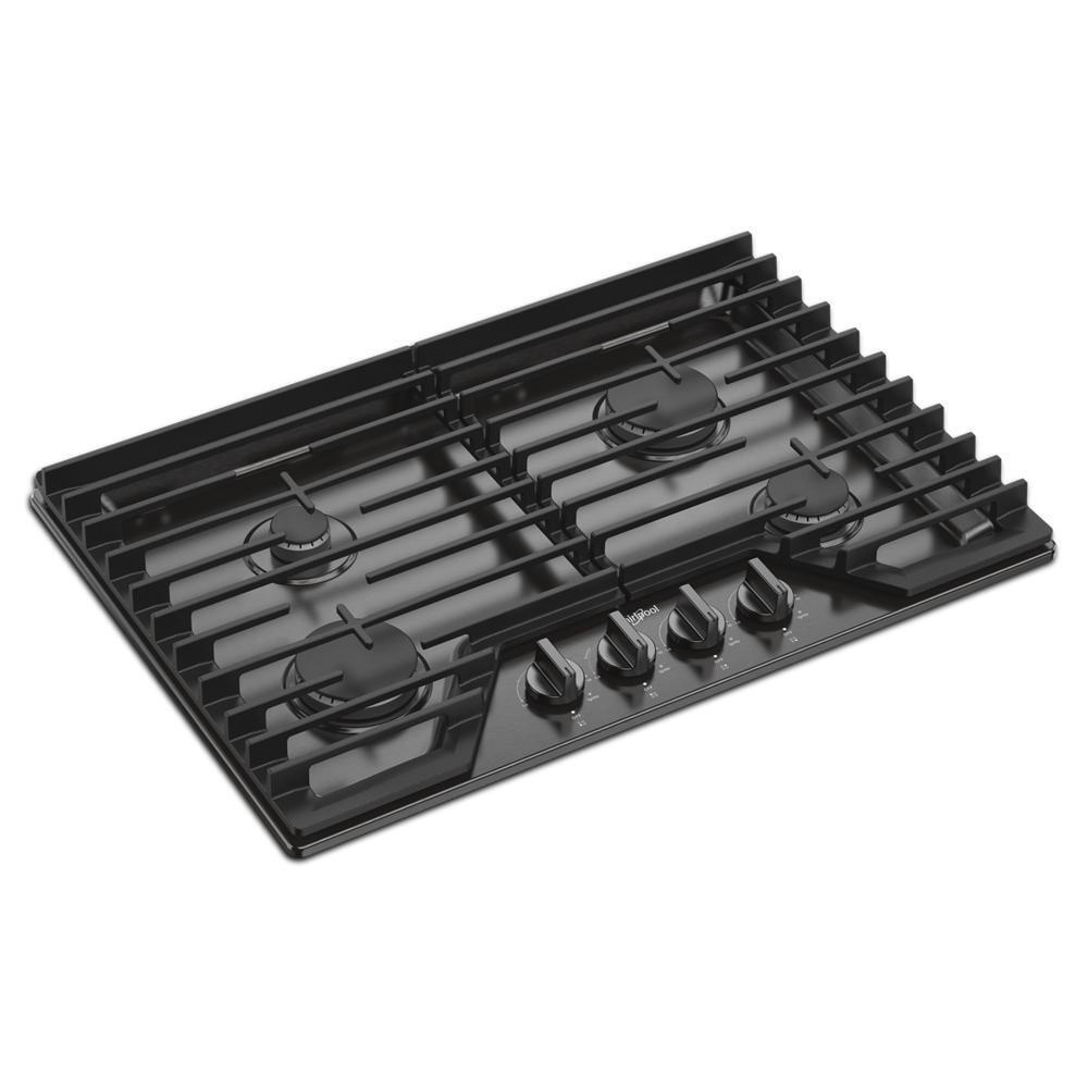 Whirlpool WCGK5030PV 30-Inch Gas Cooktop With Ez-2-Lift&#8482; Hinged Cast-Iron Grates