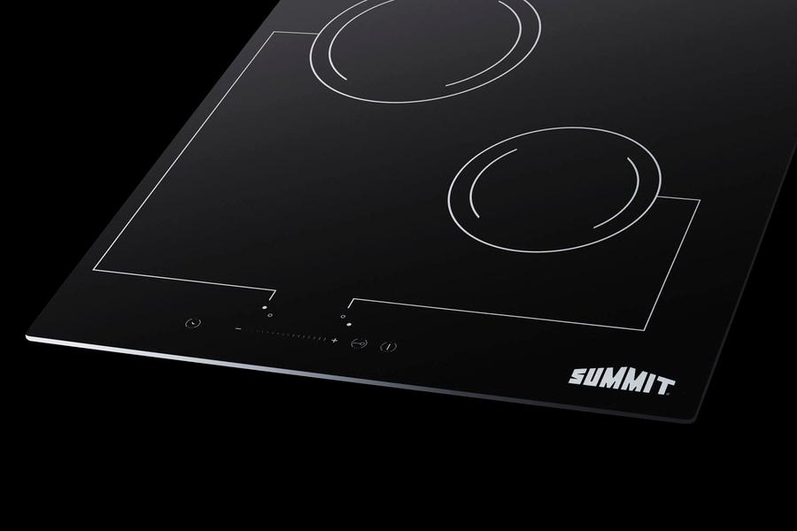 Summit CR2B228T 18" Wide 220V 2-Burner Radiant Cooktop