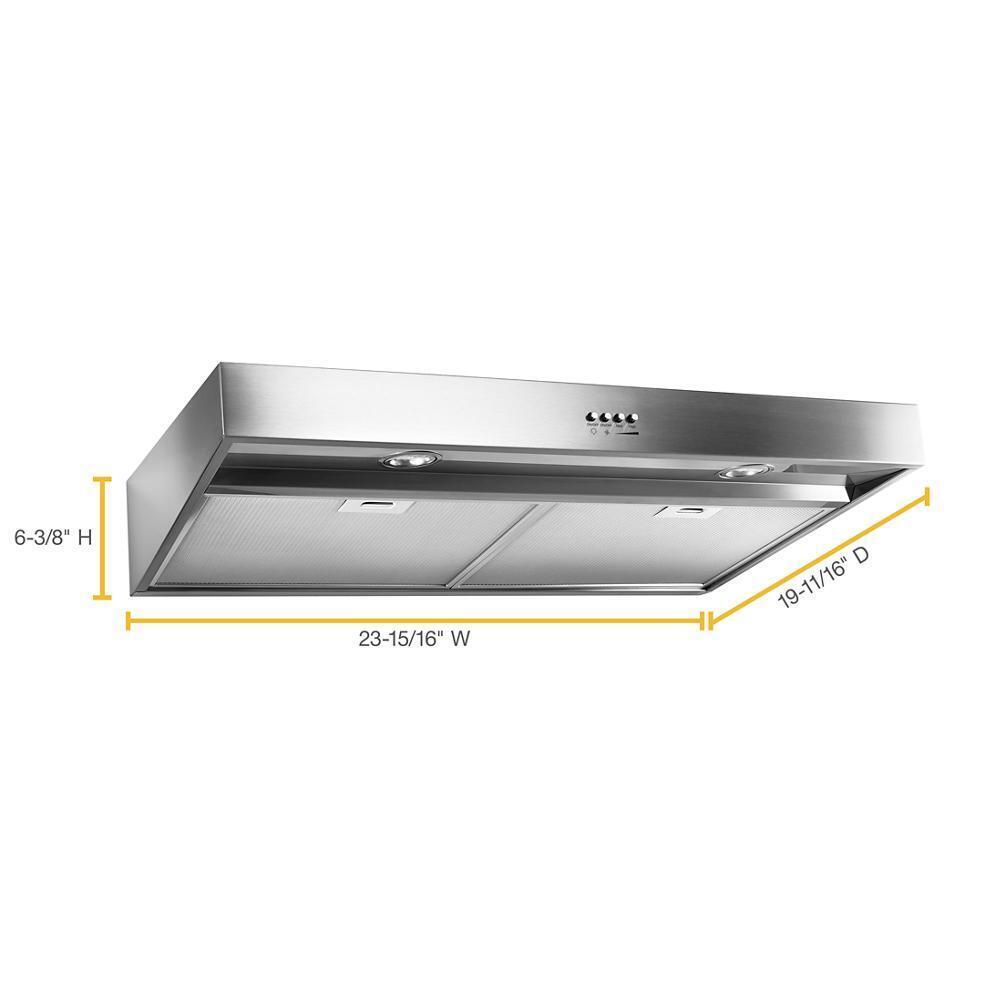 Jennair WVU37UC4FS 24" Range Hood With Full-Width Grease Filters