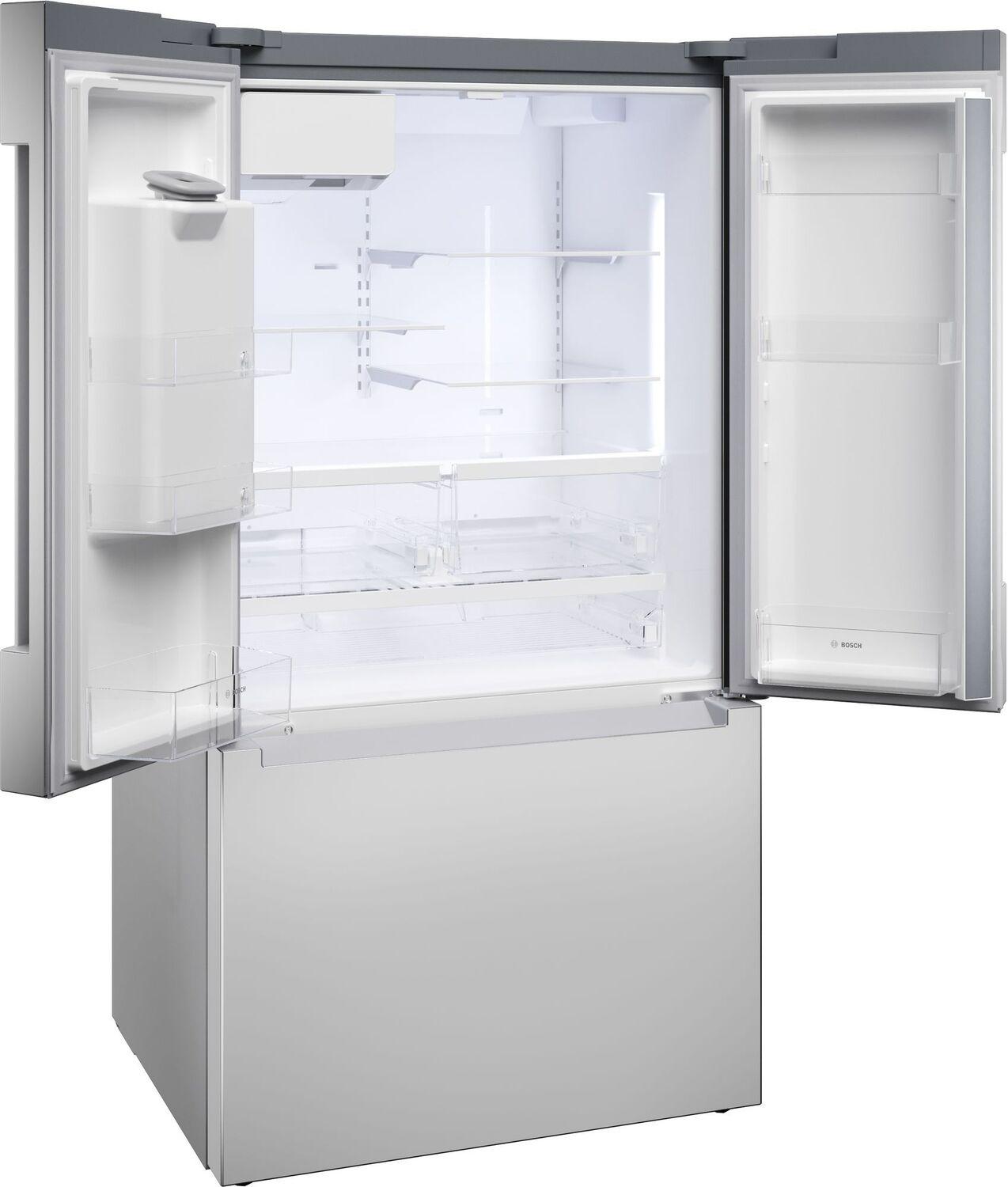 Bosch B36FD10ENS 100 Series French Door Bottom Mount Refrigerator 36" Stainless Steel (With Anti-Fingerprint) B36Fd10Ens