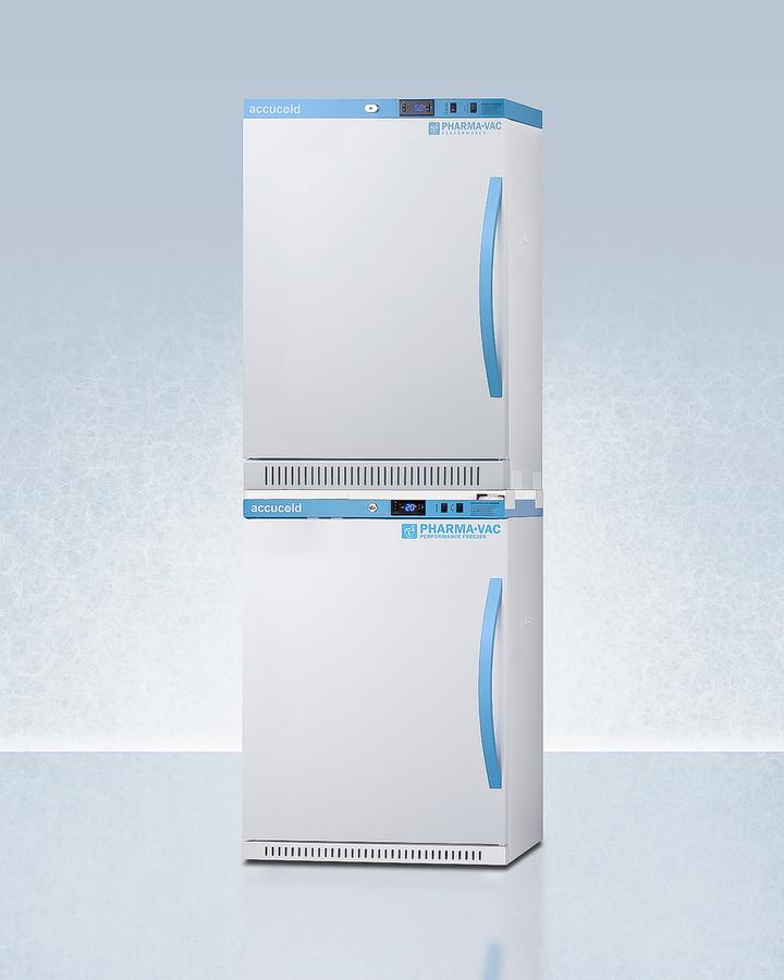 Summit ARS6PVAFZ5PVBIADASTACKLHD 24" Wide Performance Series All-Refrigerator/All-Freezer Combination