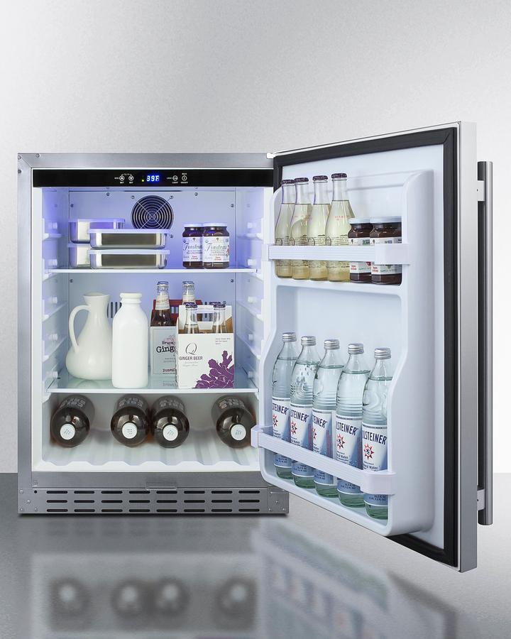 Summit AL55OSCSS 24" Built-In Outdoor Refrigerator, Ada Compliant