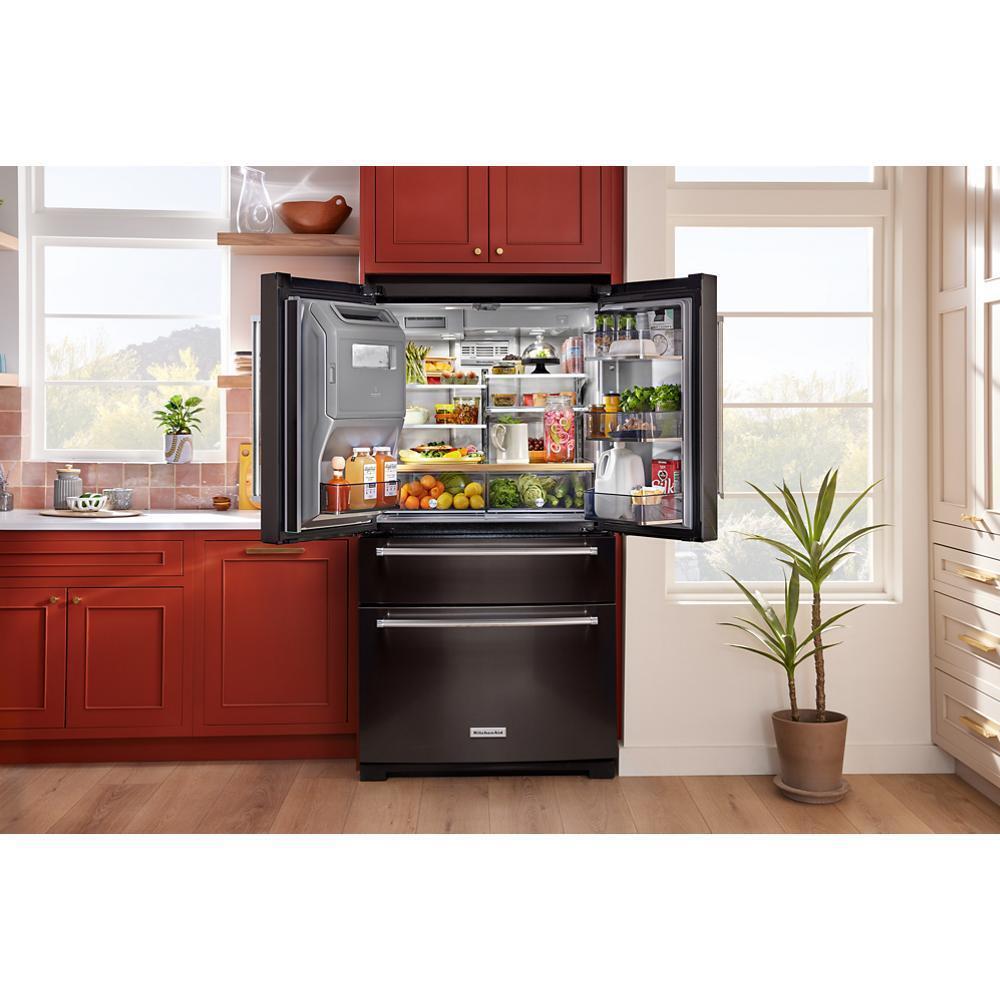 Kitchenaid KRMF536RBS 26.2 Cu. Ft. Multi-Door French Door Refrigerator With Platinum Interior