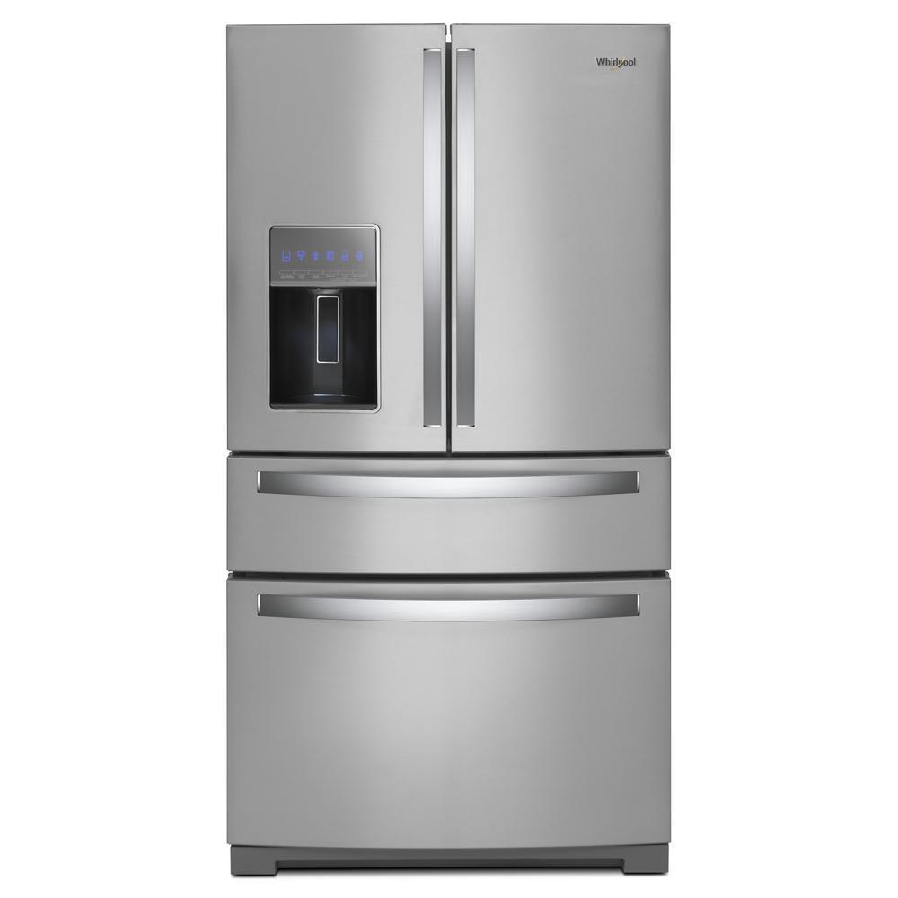 Whirlpool WRMF7736PZ 36-Inch Wide 4 Door Refrigerator With Prep And Store Bins - 26 Cu. Ft.