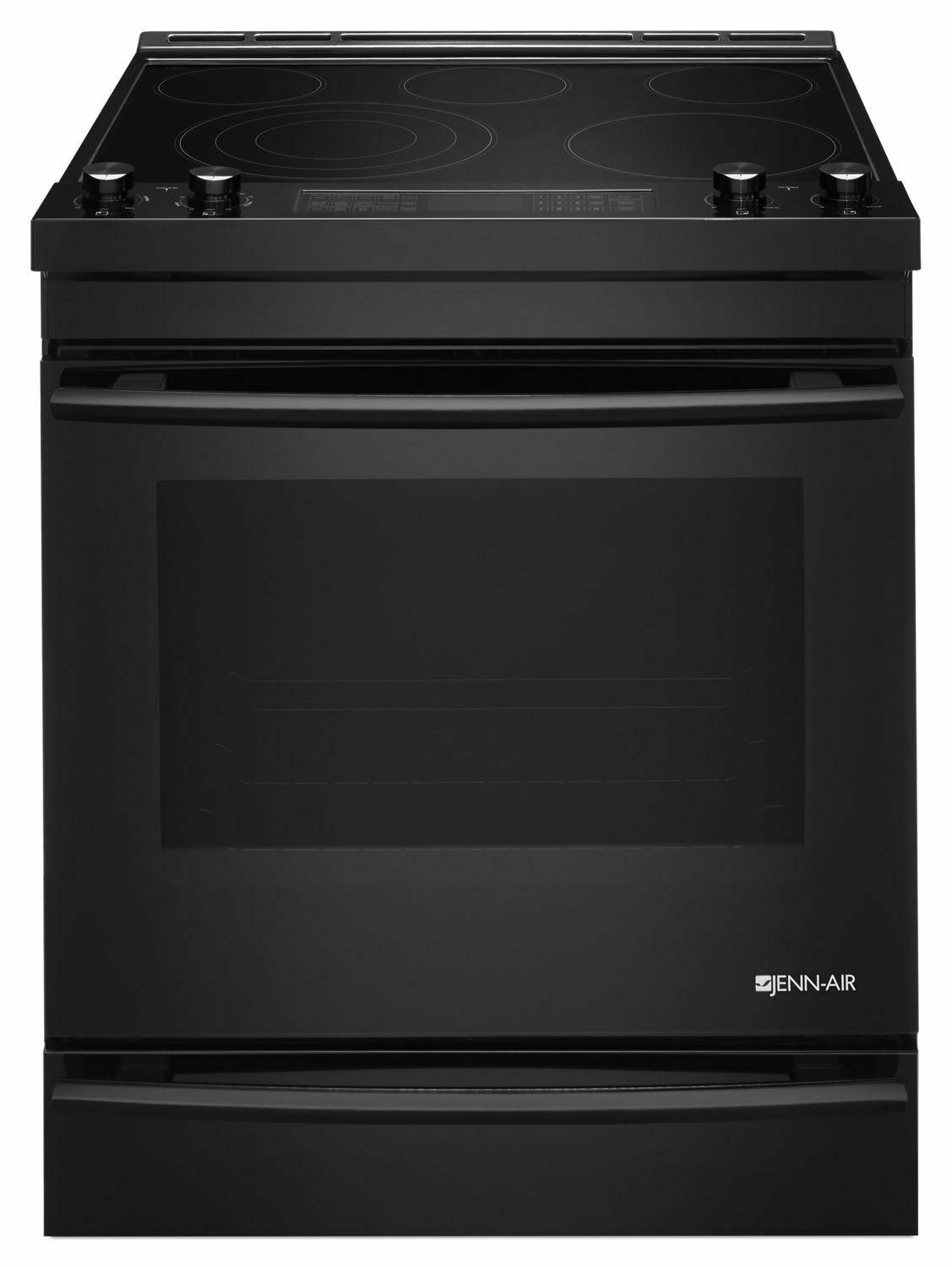 Jennair JES1450FB Black Floating Glass 30 Electric Range - Black