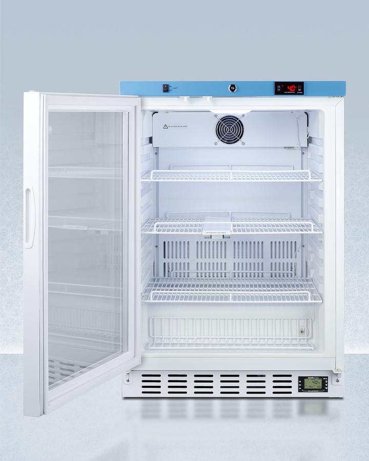 Summit ACR52GNSF456LHD 24" Wide Built-In Healthcare Refrigerator, Certified To Nsf/Ansi 456 Vaccine Storage Standard